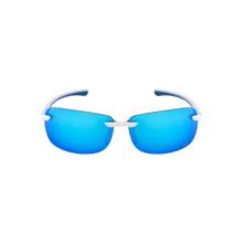 Royal Enfield Men Rectangular Rimless Blue Lens Sunglasses (63)