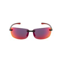 Royal Enfield Men Rectangular Rimless Red Lens Sunglasses (63)