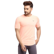 INVINCIBLE Salmon Mens Stretch Short Sleeve T-Shirt