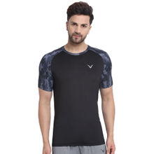 INVINCIBLE Black Mens Camo T-Shirt