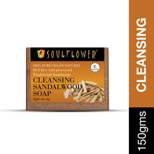 Soulflower Organic Cleansing Sandalwood Handmade Bathing Bar Soap With Vitamin E- Winter Moisturizer