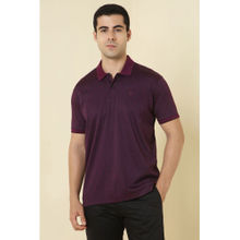 Allen Solly Purple Polo T-Shirt