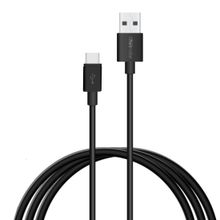 Portronics POR-656 Konnect Core 1M Type-C Cable with Charge & Sync Function (Black)