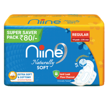 Niine Super Saver Pack Naturally Soft Sanitary Napkin Regular - 230mm