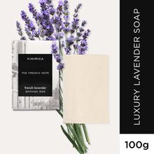Kimirica The French Note Lavender Bathing Soap, Handmade With Shea Butter, Aloe Vera & Vitamin E