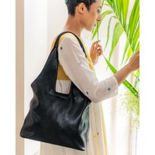 Miri Midnight Black Hand Crafted Shoulder Bag