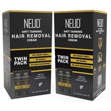 Neud Anti-Tanning Hair Removal Cream Twin Pack - Pack of 2