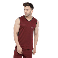 Chkokko Men Gym Tank Tops - Maroon