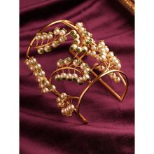 Suhani Pittie Pearl Monarch 22k Gold Plated Cuff