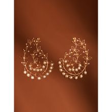 Suhani Pittie Pearl Empress 22k Gold-Plated Drop Earrings