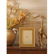 Pure Home + Living Gold Faux Leather Hammered Photo Frame