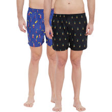 XYXX Super Combed Cotton Printed Boxers For Men (Pack Of 2) - Multi-Color
