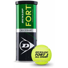 Dunlop Sports FORT-ALLCOURT Tennis Ball (Pack of 3, Green)