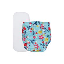 Chinmay Kids Blue Prints Reusable, Washable and Adjustable Cloth Diaper