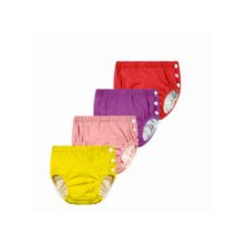 Chinmay Kids Red, Purple, Pink & Yellow Reusable Swimwear Diaper Pants for Unisex