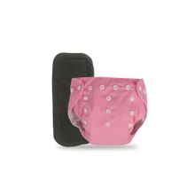 Chinmay Kids Pink Plain Diapers with Black Inserts Adjustable Baby Cloth