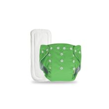 Chinmay Kids Green Plain Diapers with White Inserts Adjustable Baby Cloth