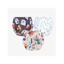 Chinmay Kids Npanty02 Baby Panty Boys and Girls Reusable Waterproof Printed Panty (Pack of 3)