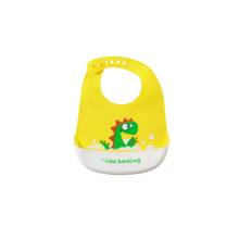 Chinmay Kids Light Weight, Waterproof, Easy-Wipe Unisex Silicone Baby Bib Yellow