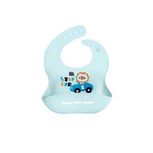 Chinmay Kids Light Weight, Waterproof, Easy-Wipe Unisex Silicone Baby Bib Blue