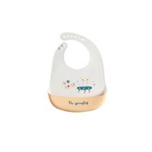 Chinmay Kids Light Weight, Waterproof, Easy-Wipe Unisex Silicone Baby Bib White