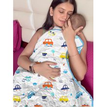 Moms Home New Car Printed AC Quilt Blanket (0-3 Years)