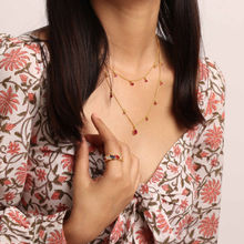 Avior Jewels Layered Ruby Necklace