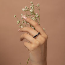 Avior Jewels Black Baguette Ring