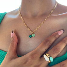 Lunaya Jewelry Malachite With Green Heart