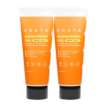 Arata Sunscreen SPF 50+ PA+++ Sunscreen Gel - Pack Of 2
