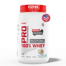 GNC Pro Performance 100% Whey Protein Powder- vanilla Cream (2 lbs)