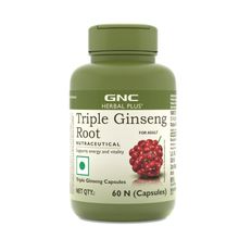 GNC Herbal Plus Triple Ginseng Root Capsules