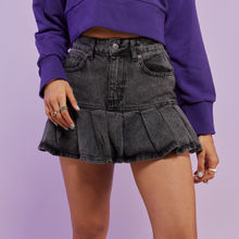 MIXT by Nykaa Fashion Black Frill High Waist Mini Skirt