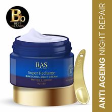 RAS Luxury Oils Super Recharge Night Cream With Bakuchiol & Peptides Deeply Hydrates