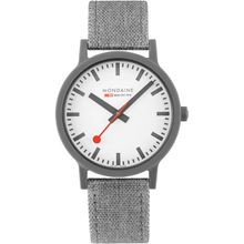 Mondaine Essence Hours Analog Dial Color White Men's Watch- MS1.41110.LU