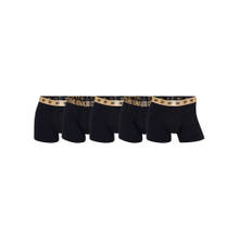 CR7 Cristiano Ronaldo Men Black Premium Cotton Stretch Trunks - Pack of 5