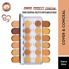 C2P Pro Ultra HD 12 in 1 Camouflage Concealer Corrector Supraemeshield Cream Base Makeup Palette