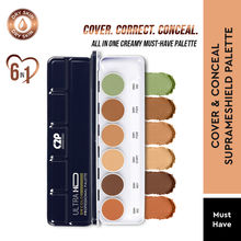 C2P Pro Foundation Ultra HD 6 in 1 Camouflage Concealer Corrector Supraemeshield Must Have Makeup Palette