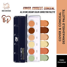 C2P Pro Ultra HD 6 in 1 Camouflage Color Corrector Foundation Dermashield Makeup Palette