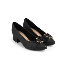 MODARE Women Black Pointed Toe Pumps