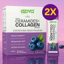 Oziva Phyto Ceramide+ Collagen For Skin Barrier Repair Blueberry sachets - Pack of 2