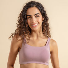 Nykd by Nykaa Trendy Square Neckline Slip on Bra with full coverage - NYB158 Lavender