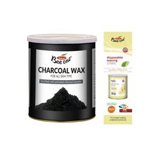Beeone Waxing Combo - Charcoal Milky Wax + Disposable Strips