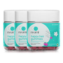 Nyumi Biotin Hair Gummies for Stronger, Thicker and Shinier Hair - Amla, Zinc, & Multivitamins