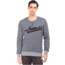 Arrow Jeans Navy Blue Solid Sweatshirt