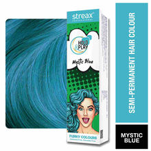Streax Professional Hold & Play Funky Hair Color - Mystic Blue
