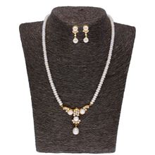 Sri Jagdamba Pearls Sanjitha Pearl Necklace Set