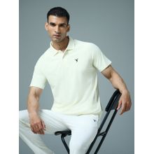 Technosport Men Slim Fit Cricket Jersey Off White Polo T-Shirt