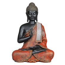 Tansha Qu Blessing Buddha Decorative Showpiece - Black & Red