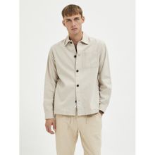 Selected Beige Linen Overshirt